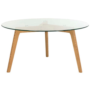 Safavieh Marjoram Round Glass Coffee Table , FOX8209