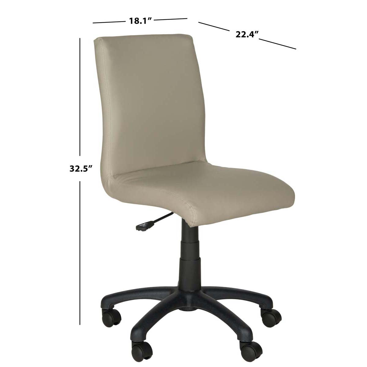 Safavieh Hal Desk Chair , FOX8501 - Grey