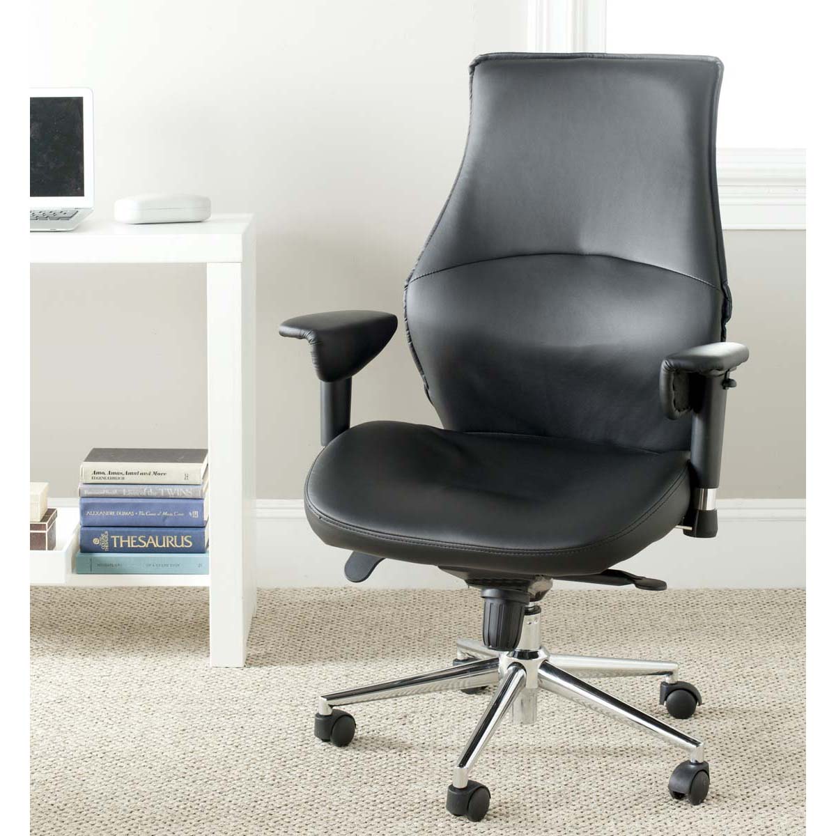 Safavieh Irving Desk Chair , FOX8505 - Black