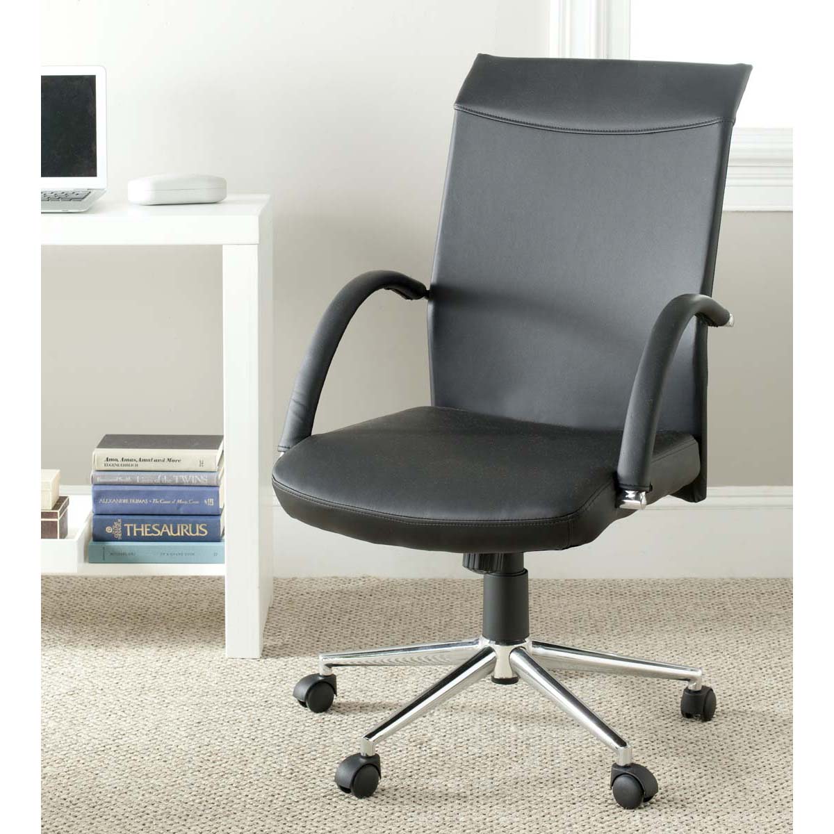 Safavieh Dejana Desk Chair , FOX8506 - Black