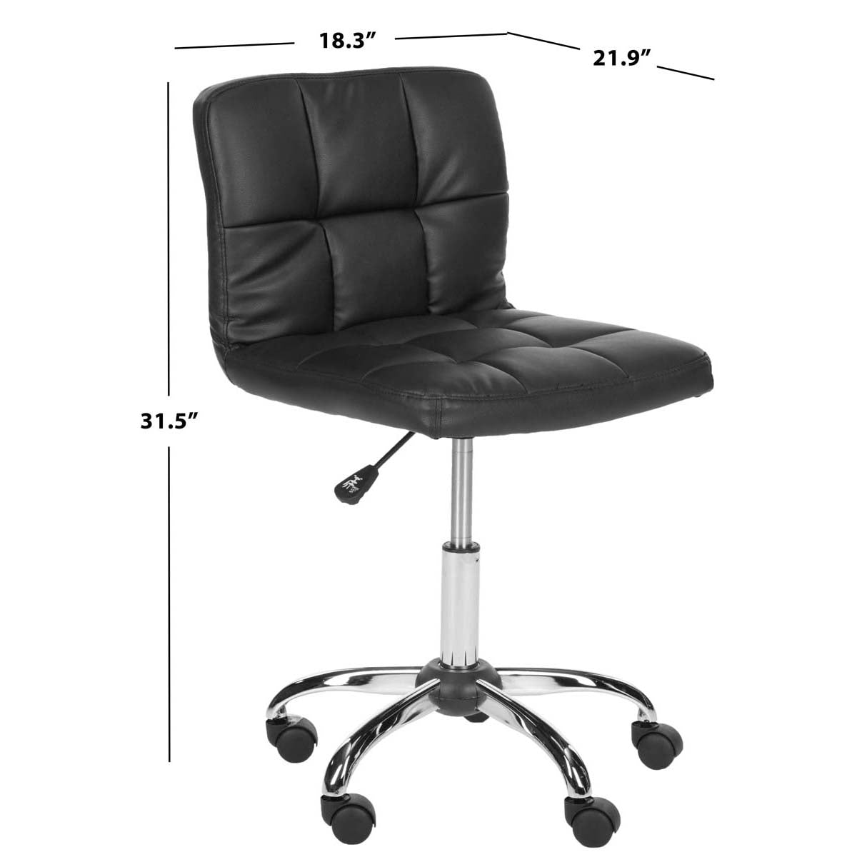 Safavieh Brunner Desk Chair , FOX8510 - Black