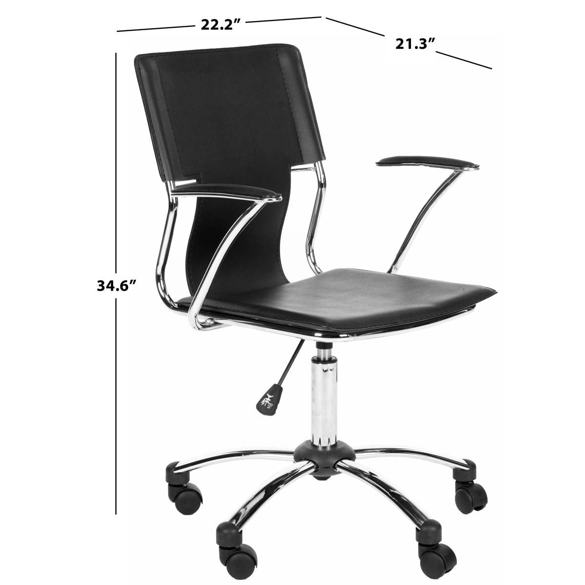 Safavieh Kyler Desk Chair , FOX8511 - Black