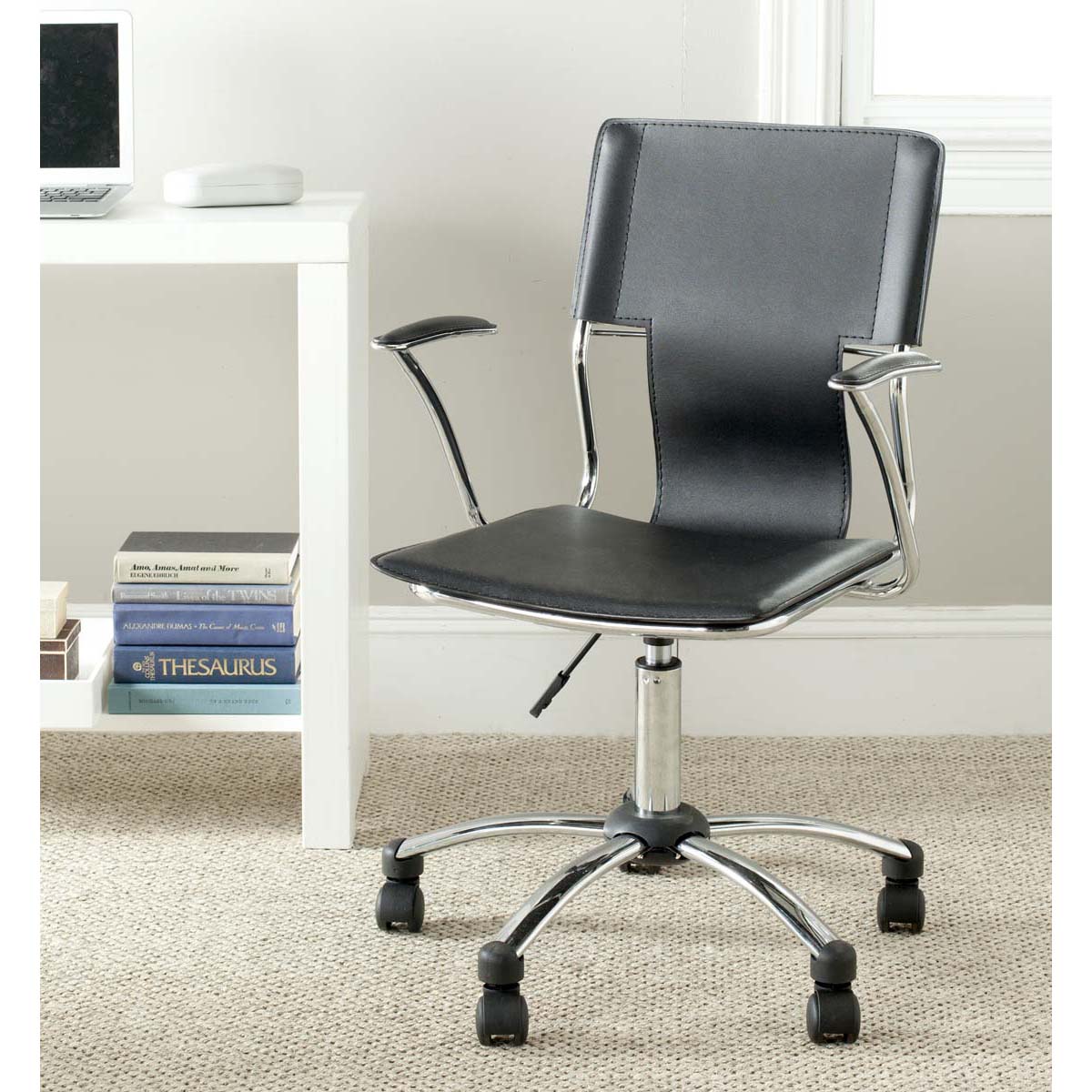 Safavieh Kyler Desk Chair , FOX8511 - Black