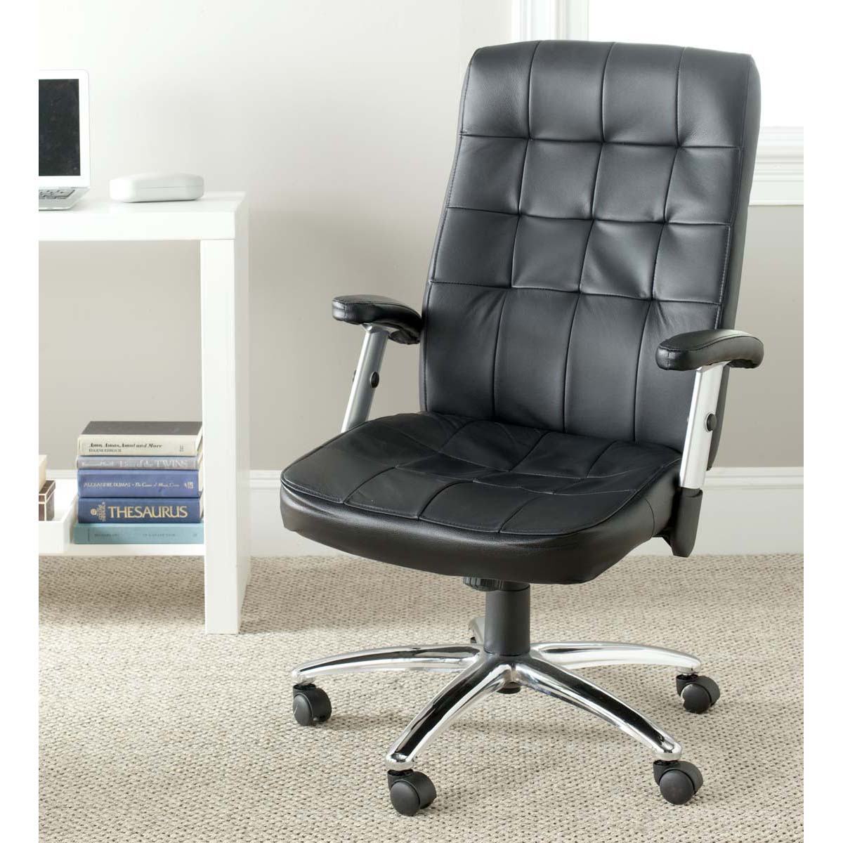 Safavieh Olga Desk Chair , FOX8514 - Black