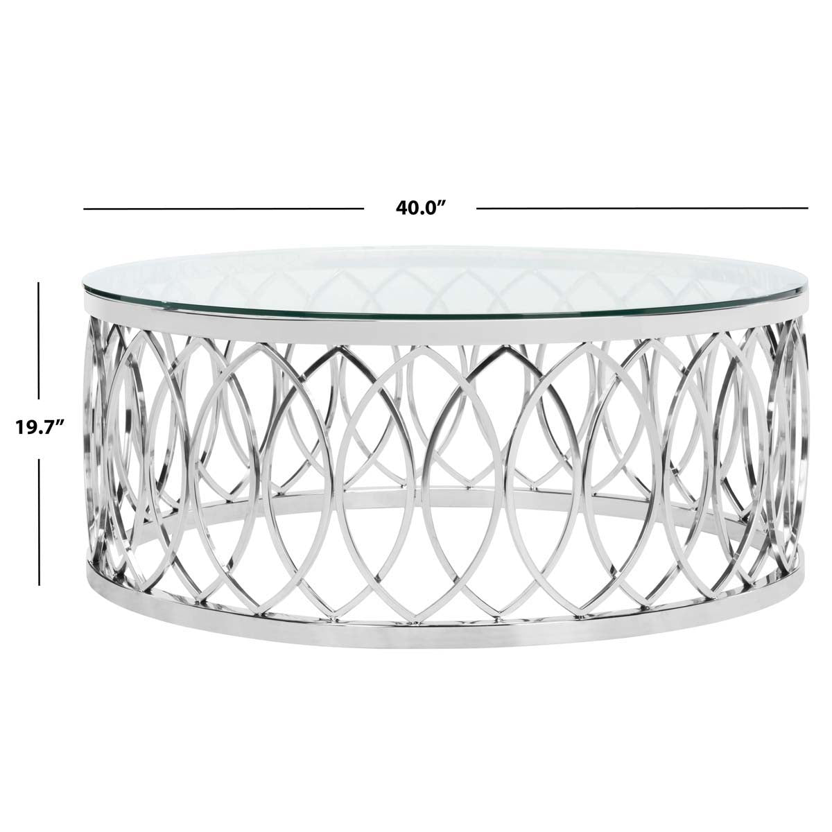 Safavieh Couture April Glass Top Coffee Table