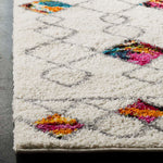 Safavieh Fiesta Shag 361 Rug, FSG361 - Cream / Multi
