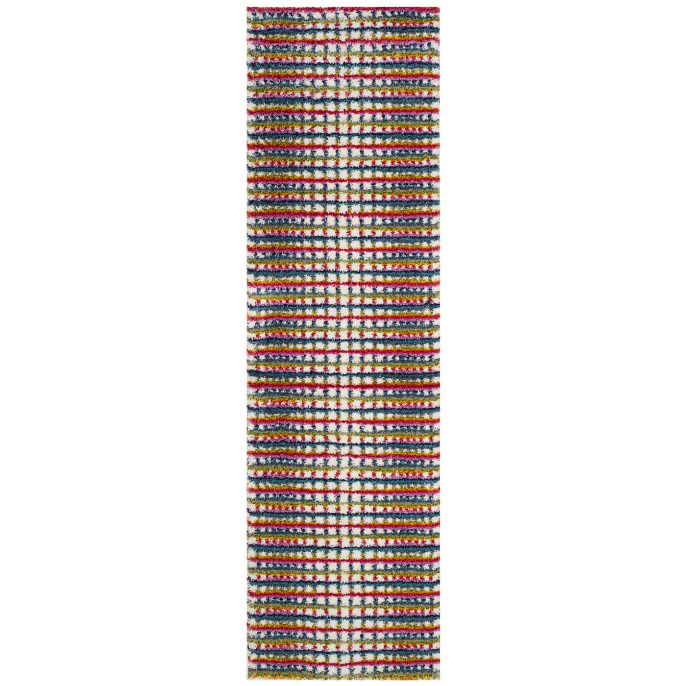 Safavieh Fiesta Shag 362 Rug, FSG362 - Cream / Multi