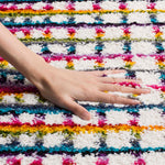 Safavieh Fiesta Shag 362 Rug, FSG362 - Cream / Multi