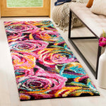 Safavieh Fiesta Shag 366 Rug, FSG366 - Fuchsia / Multi