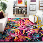 Safavieh Fiesta Shag 366 Rug, FSG366 - Fuchsia / Multi