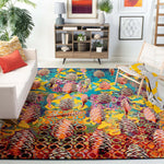 Safavieh Fiesta Shag 369 Rug, FSG369 - Turquoise / Multi
