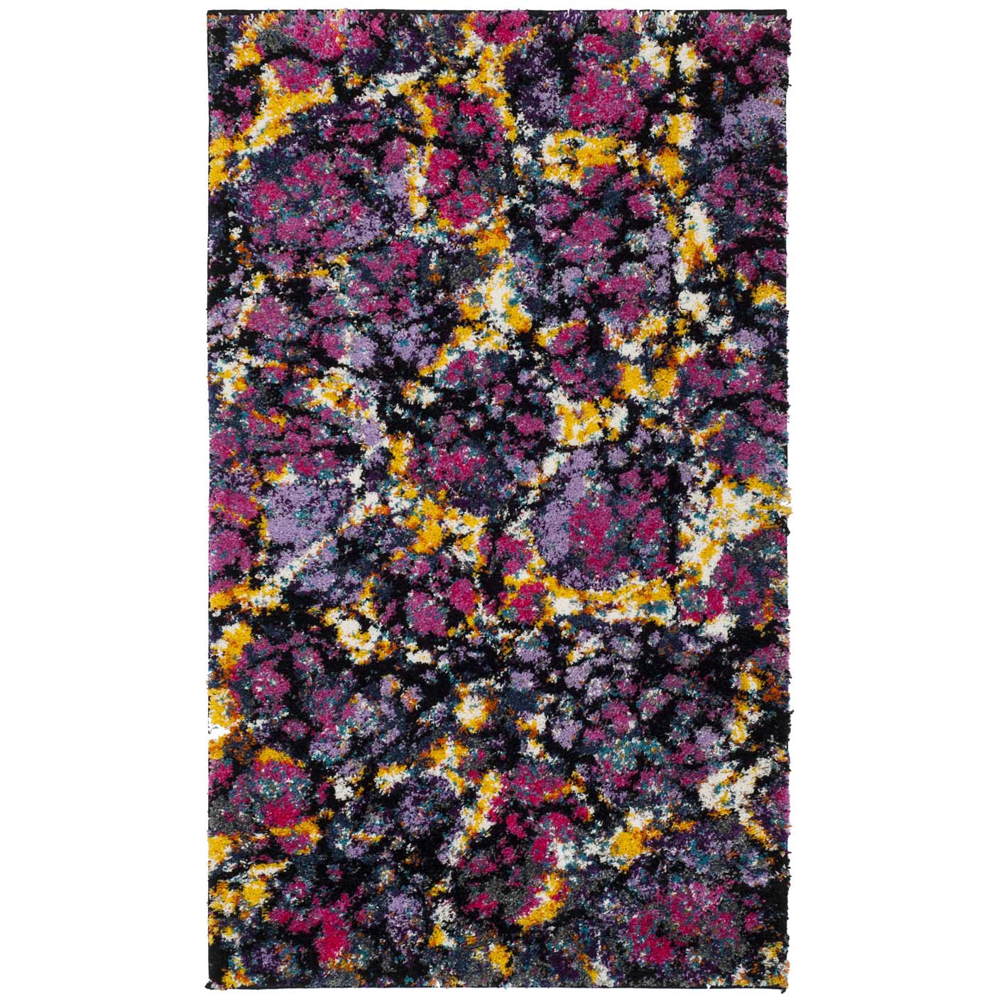 Safavieh Fiesta Shag 370 Rug, FSG370 - Lavander / Multi