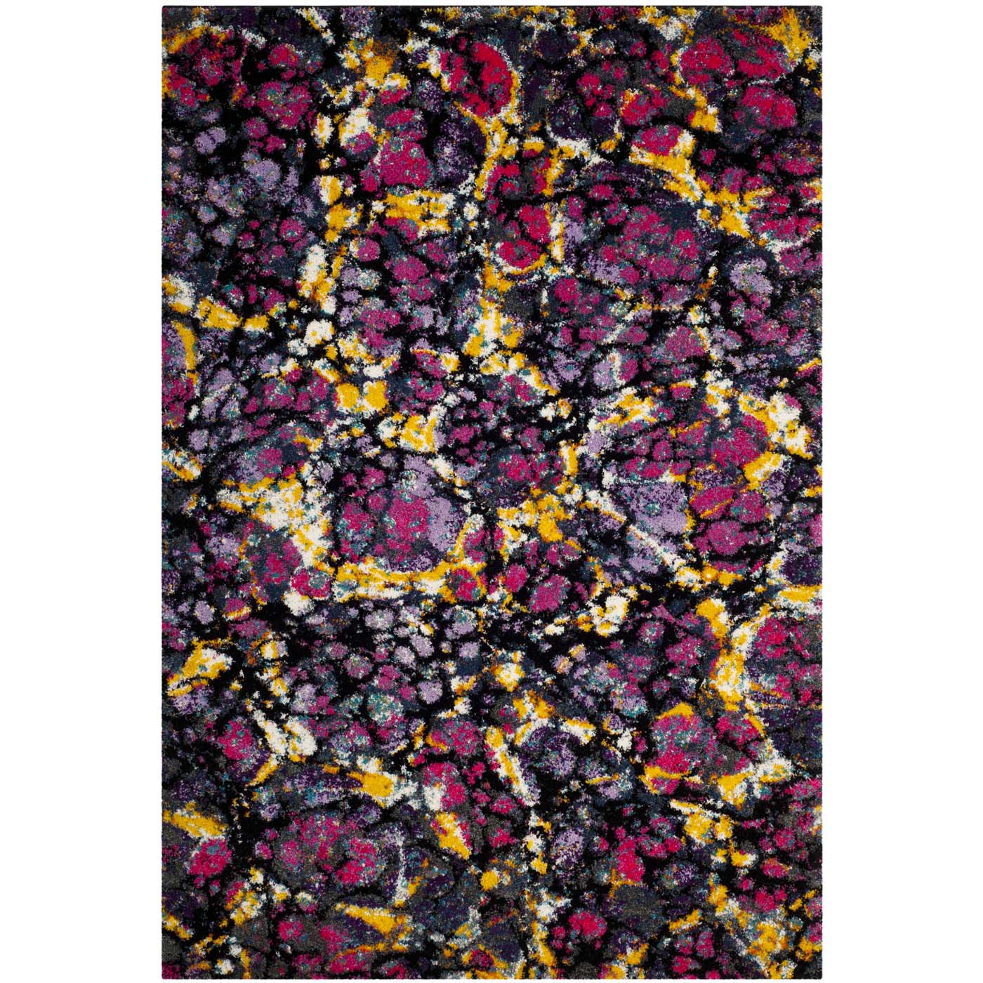 Safavieh Fiesta Shag 370 Rug, FSG370 - Lavander / Multi