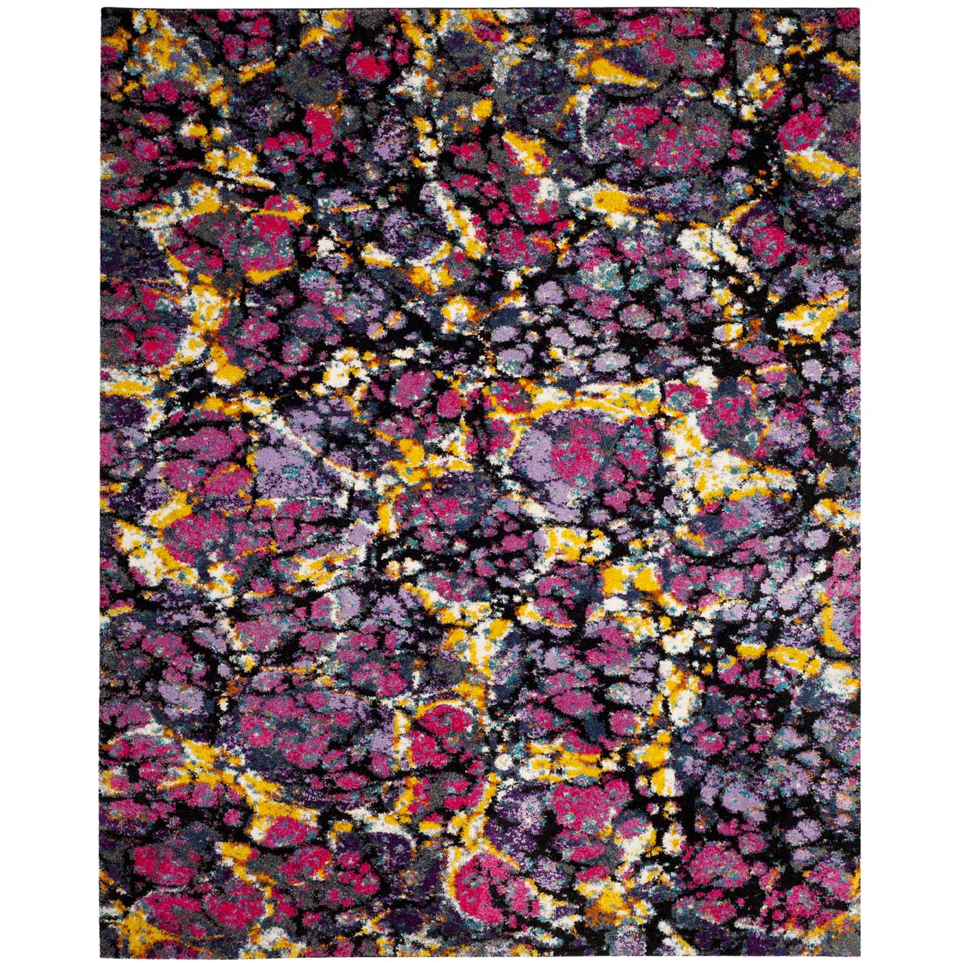 Safavieh Fiesta Shag 370 Rug, FSG370 - Lavander / Multi