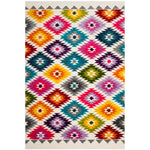 Safavieh Fiesta Shag 374 Rug, FSG374 - Cream / Multi