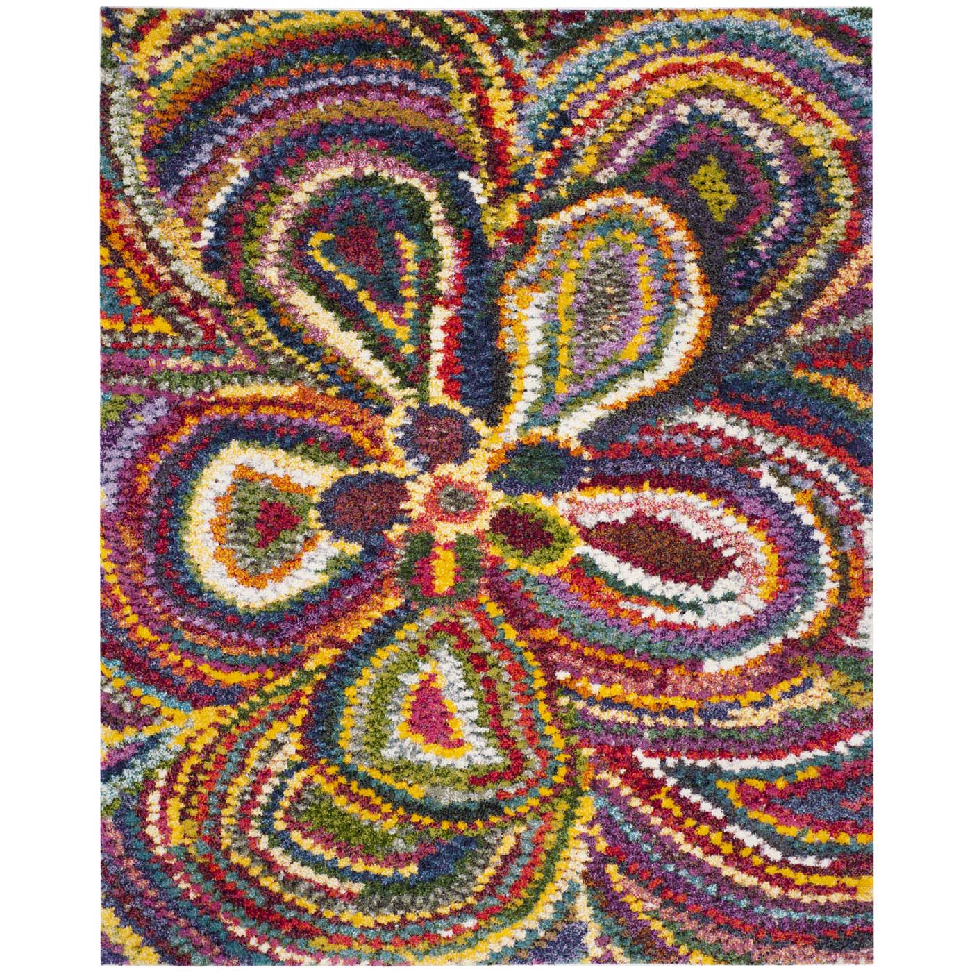 Safavieh Fiesta Shag 383 Rug, FSG383 - Multi