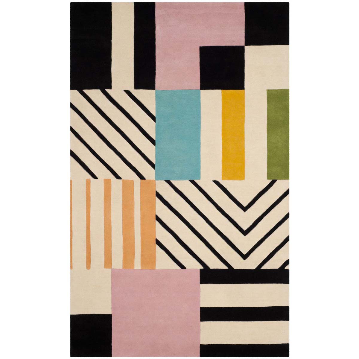 Safavieh Fifth Avenue 122 Rug, FTV122 - Ivory / Black
