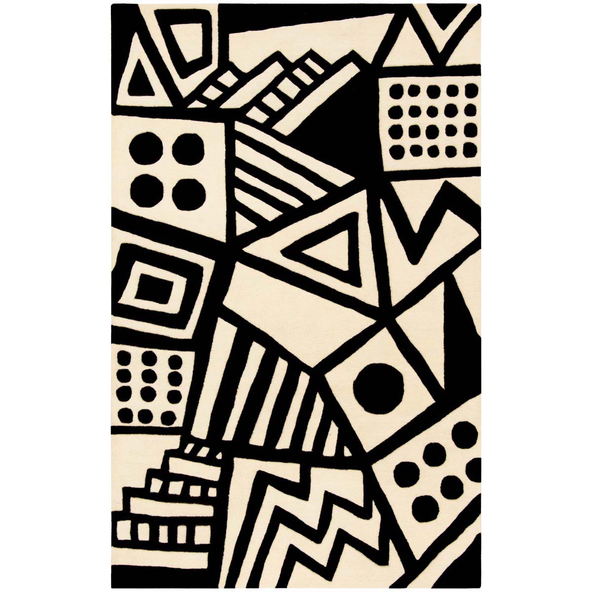 Safavieh Fifth Avenue 124 Rug, FTV124 - Ivory / Black