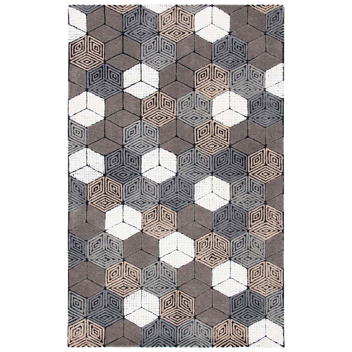 Safavieh Fifth Avenue 130 Rug, FTV130 - Ivory / Grey