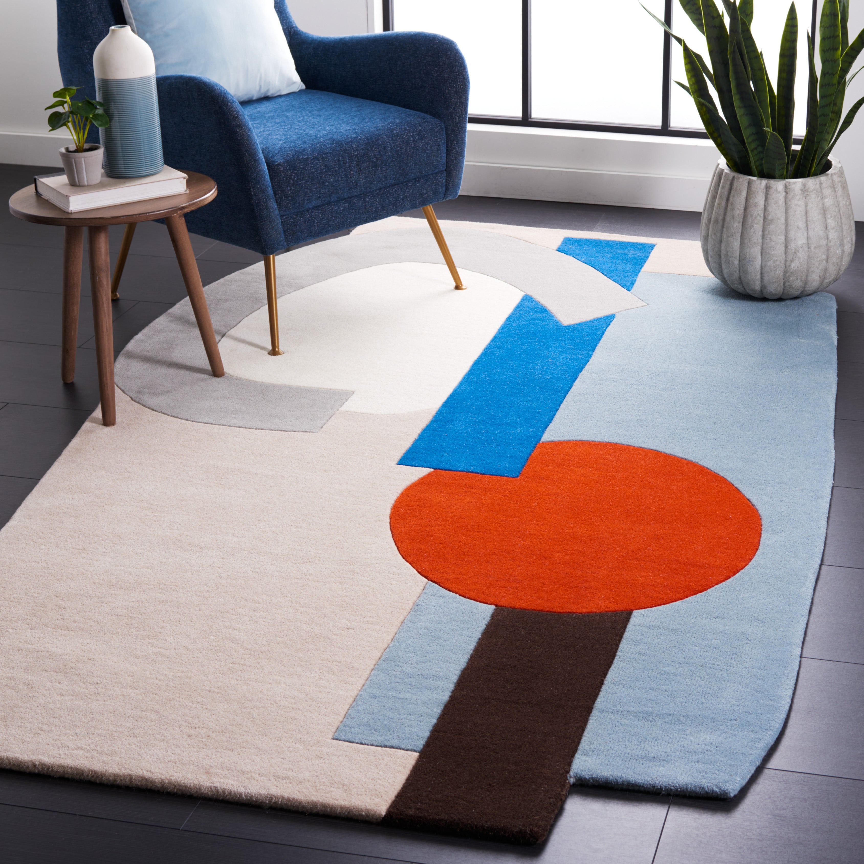 Safavieh Fifth Avenue 144 Rug, FTV144 - Beige / Blue