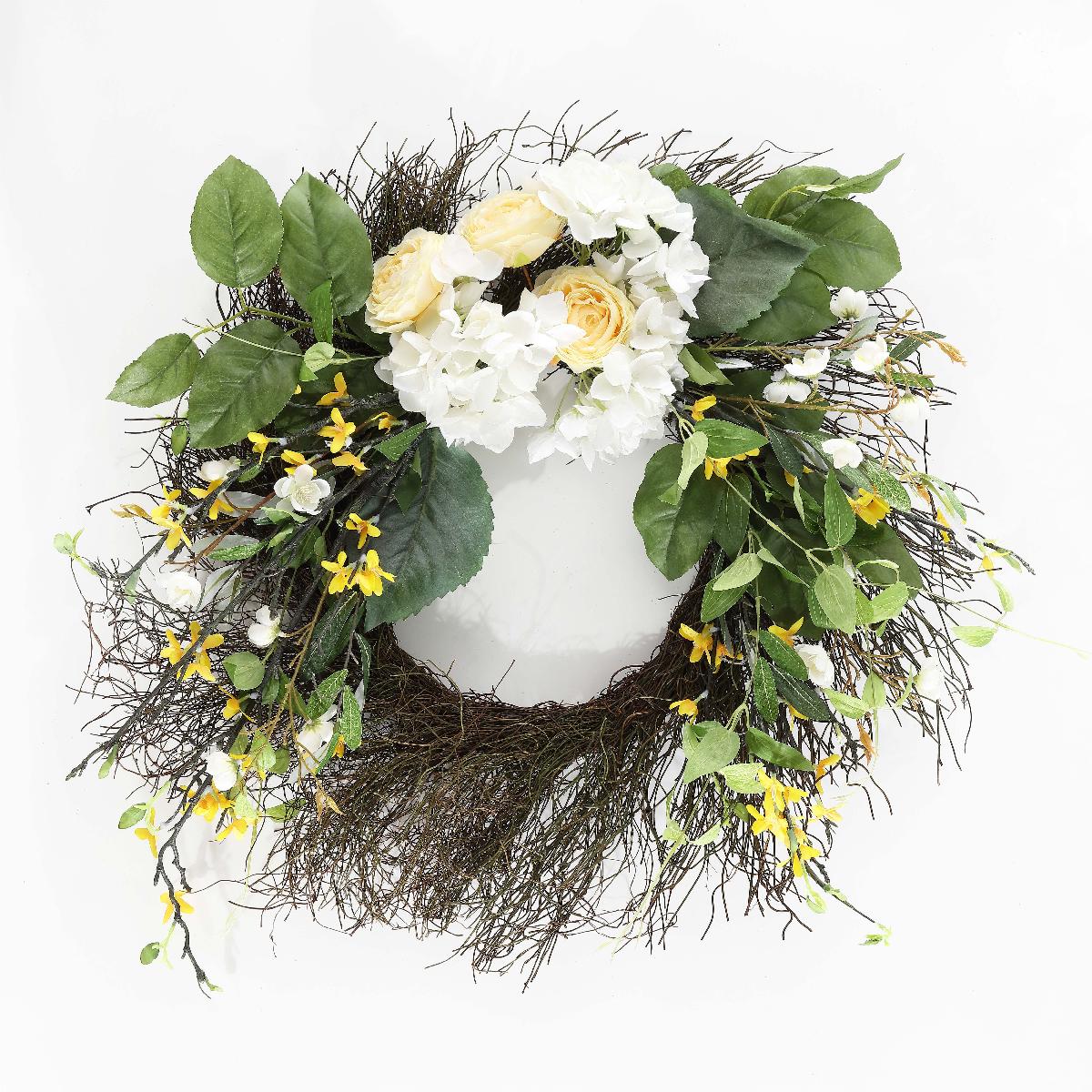 Safavieh Faux 26 Hydrangea & Spring Blossom Wreath , FXP1039