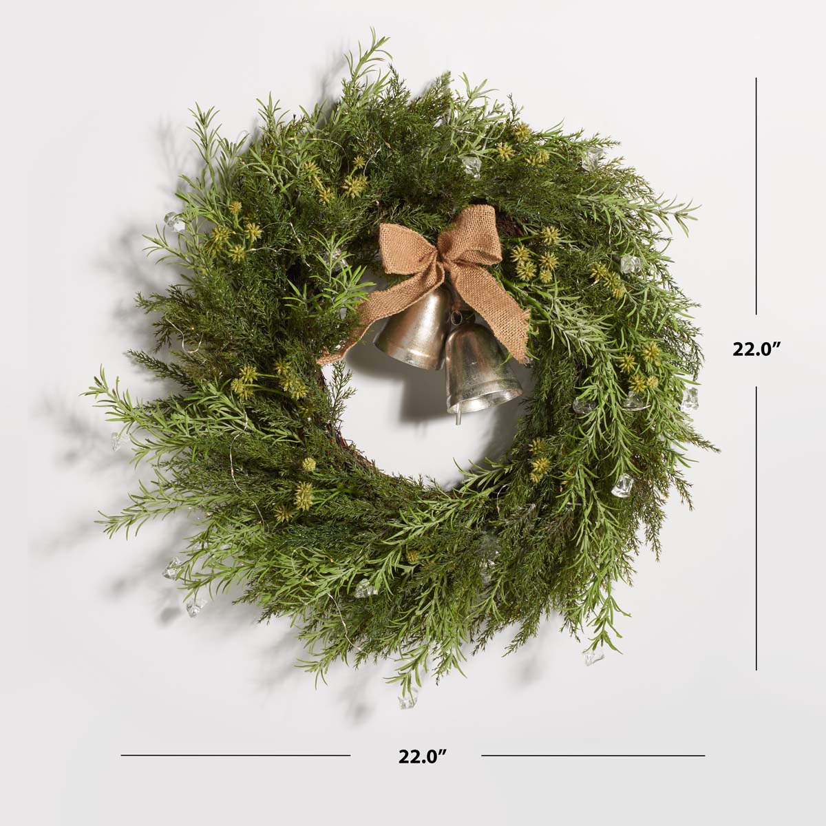 Safavieh Faux 22 Pine Led Wreath , FXP1096