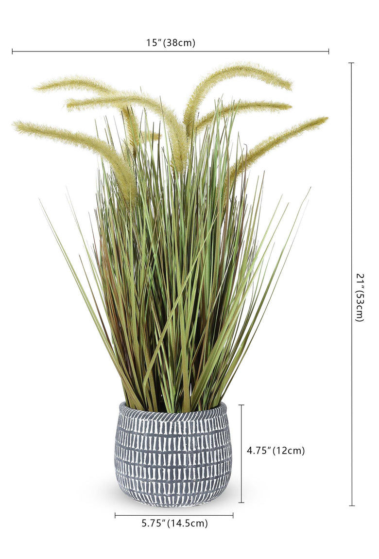 Safavieh Faux 21 Potted Grass Plant , FXP2000 - Green