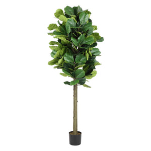 Safavieh Faux Fiddle Leaf Fig 72 Potted Tree , FXP2004
