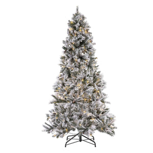 Safavieh 7.5 Ft Pre-Lit Artificial Christmas Tree, FXP2016