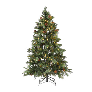 Safavieh 5.5 Ft Pre-Lit Artificial Christmas Tree, FXP2020