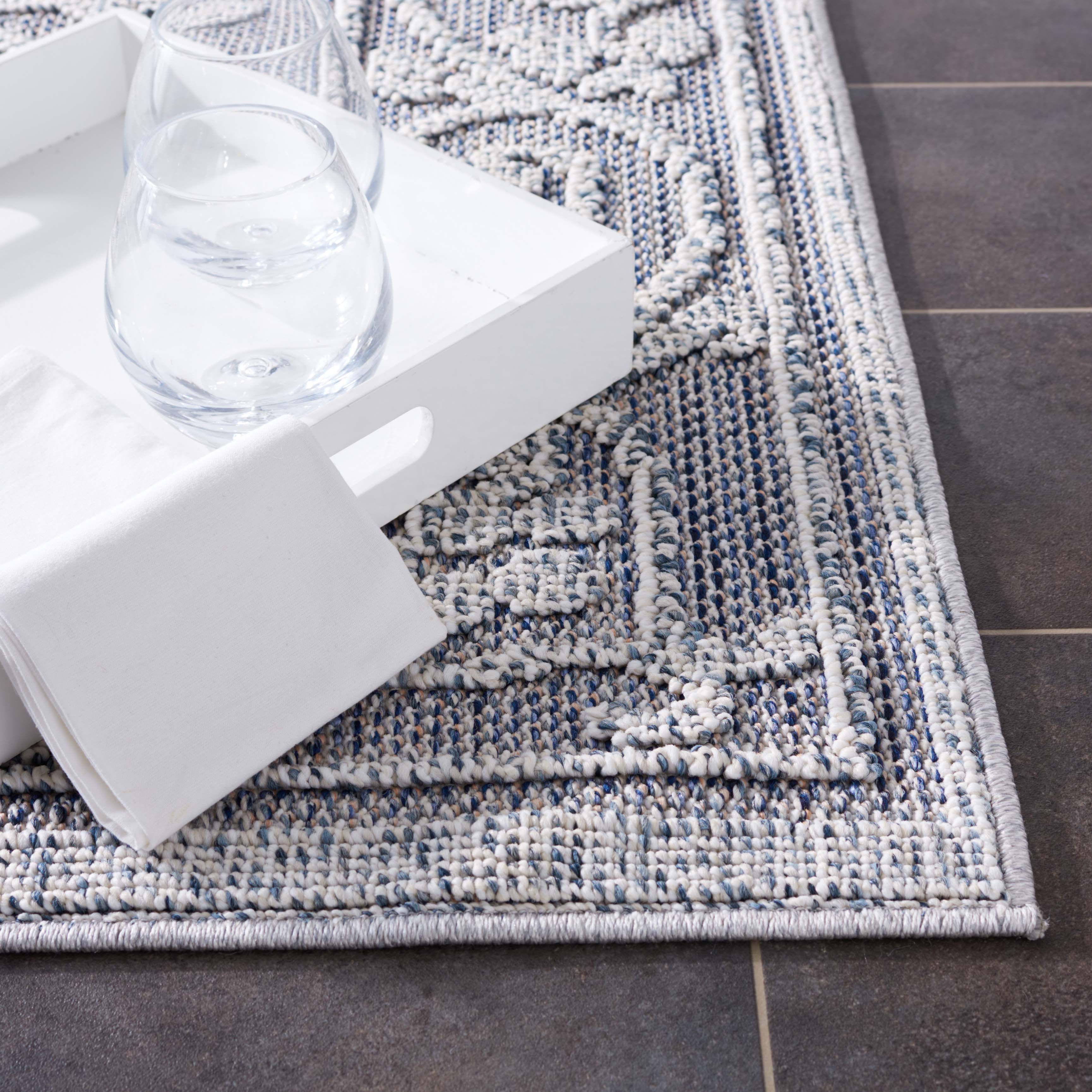 Safavieh Global 204 Rug, GLB204 - Blue / Grey