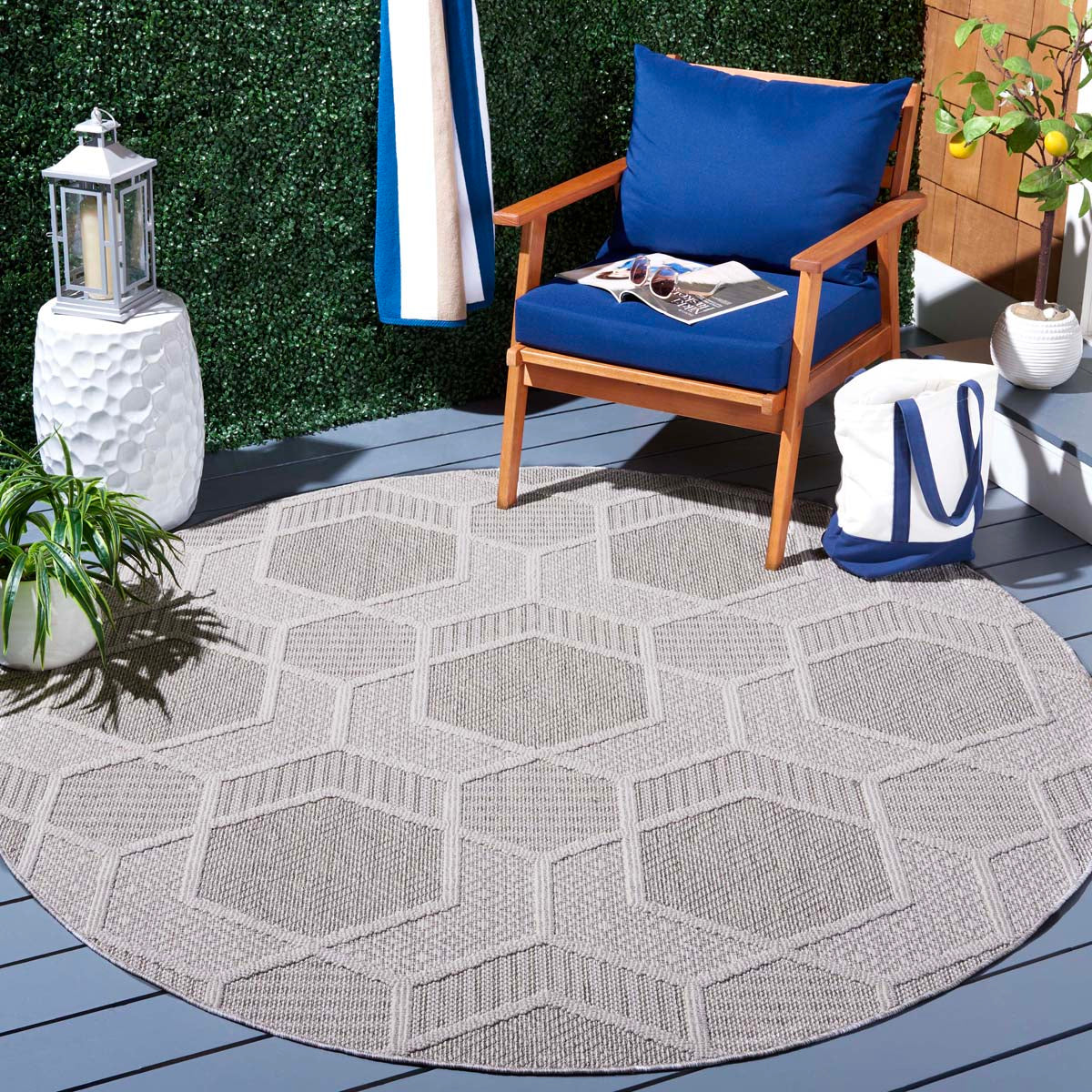 Safavieh Global 406 Rug, GLB406 - Grey / Ivory