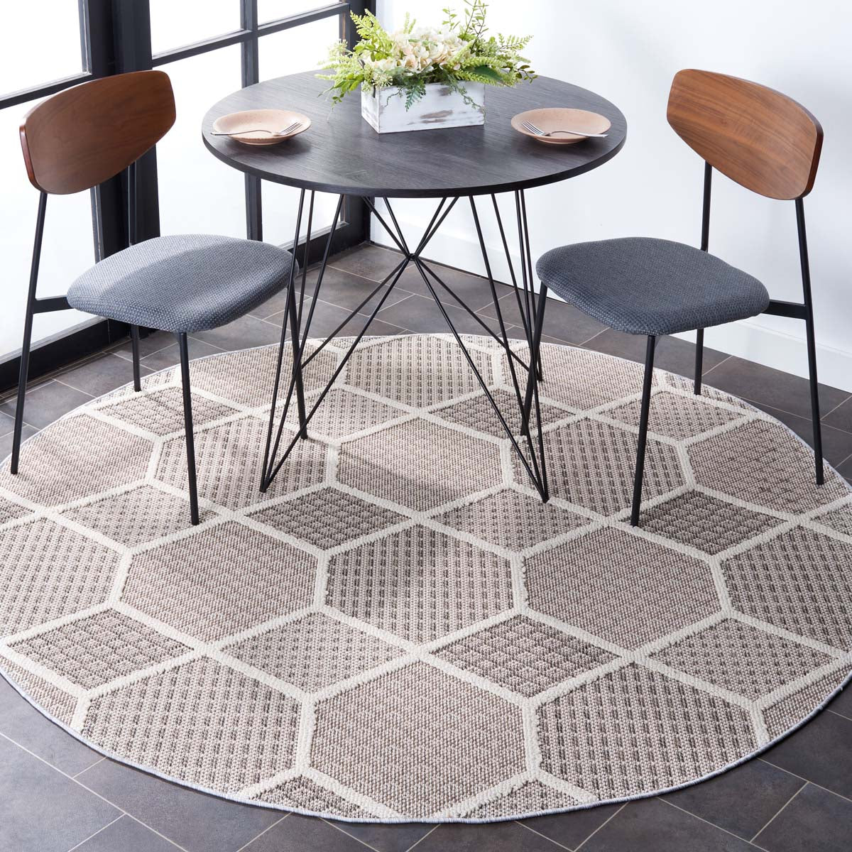 Safavieh Global 414 Rug, GLB414 - Grey / Ivory