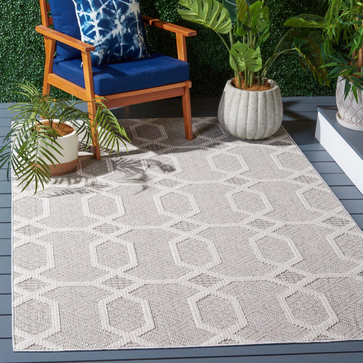 Safavieh Global 416 Rug, GLB416 - Grey / Ivory