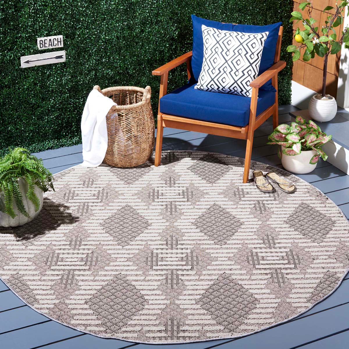 Safavieh Global 420 Rug, GLB420 - Grey / Ivory