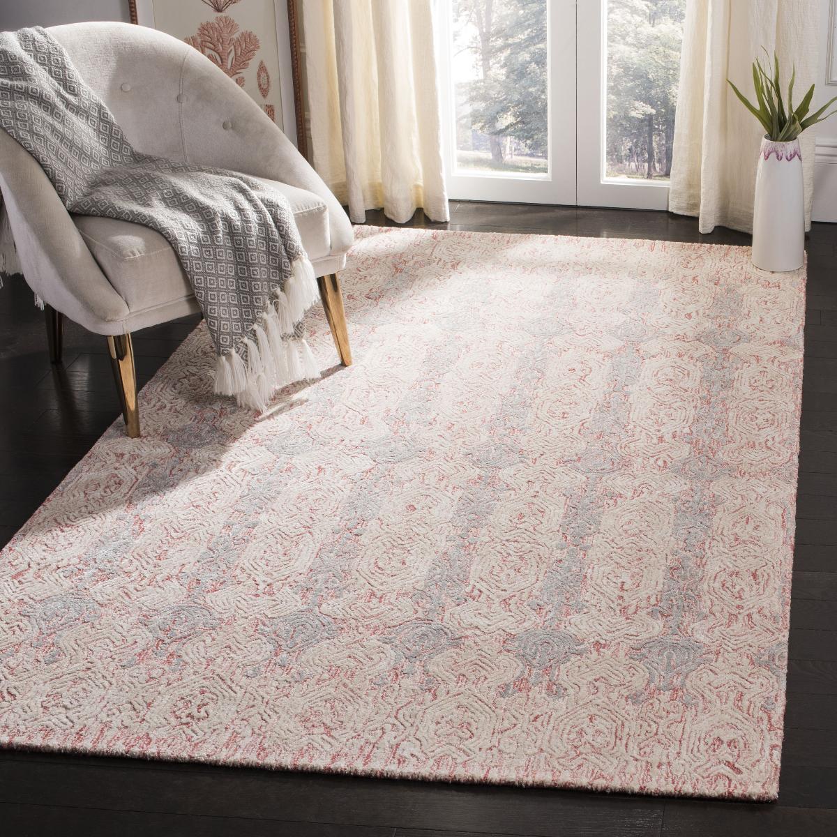 Safavieh Glamour 536 Rug, GLM536 - Light Pink / Ivory