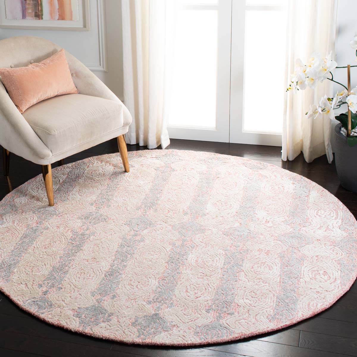 Safavieh Glamour 536 Rug, GLM536 - Light Pink / Ivory