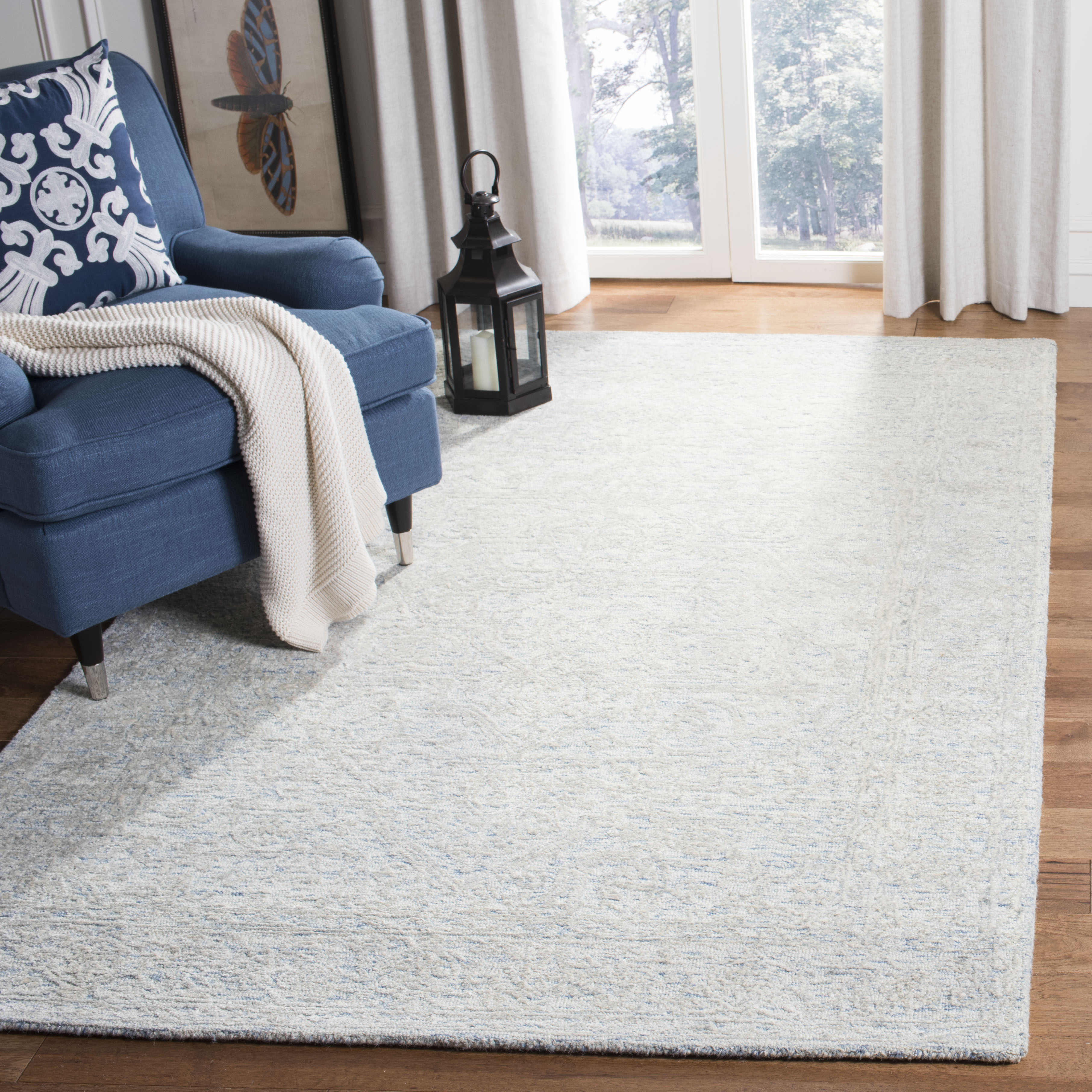 Safavieh Glamour 537 Rug, GLM537 - Blue / Ivory