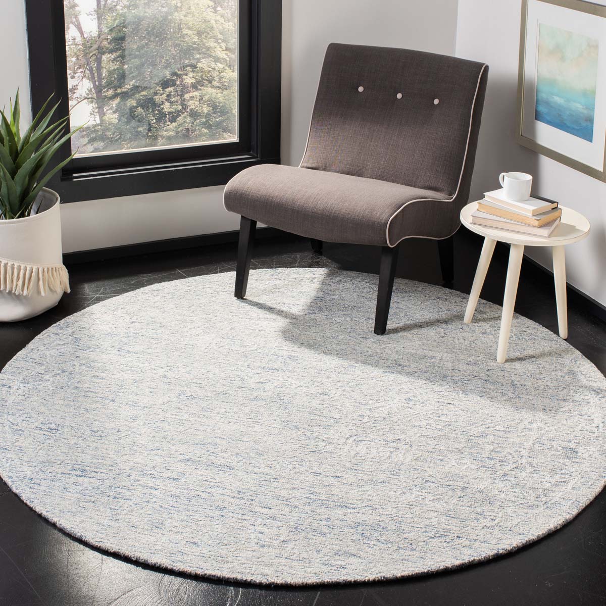 Safavieh Glamour 537 Rug, GLM537 - Blue / Ivory