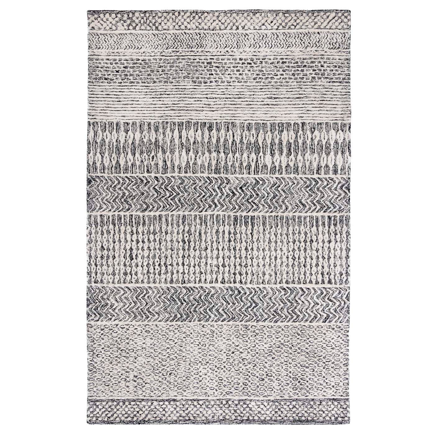 Safavieh Glamour 538 Rug, GLM538 - Charcoal / Ivory