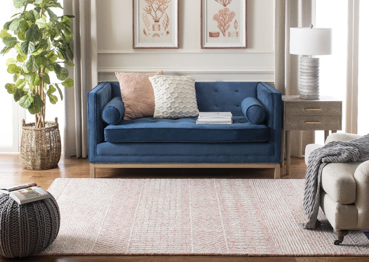 Safavieh Glamour 538 Rug, GLM538 - Light Pink / Ivory