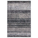 Safavieh Glamour 538 Rug, GLM538 - Black / Ivory