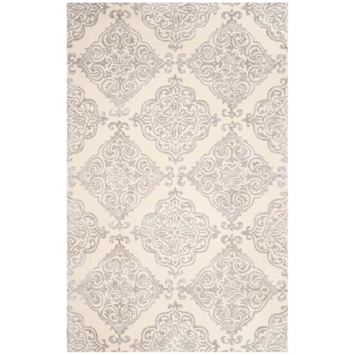 Safavieh Glamour 568 Rug, GLM568 - Ivory / Silver