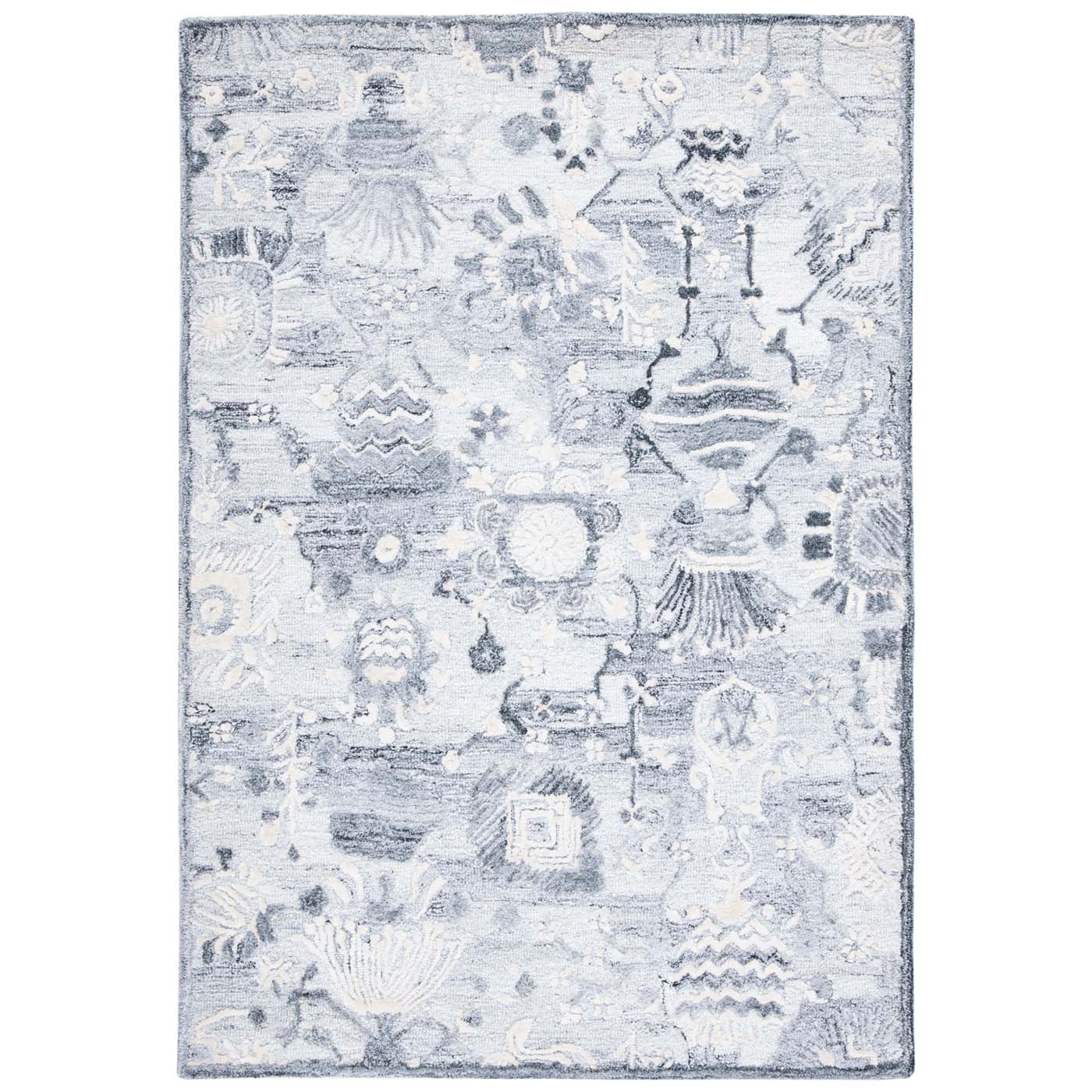 Safavieh Glamour 569 Rug, GLM569 - Ivory / Grey