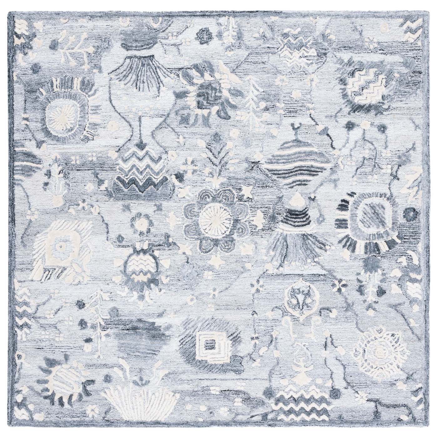 Safavieh Glamour 569 Rug, GLM569 - Ivory / Grey