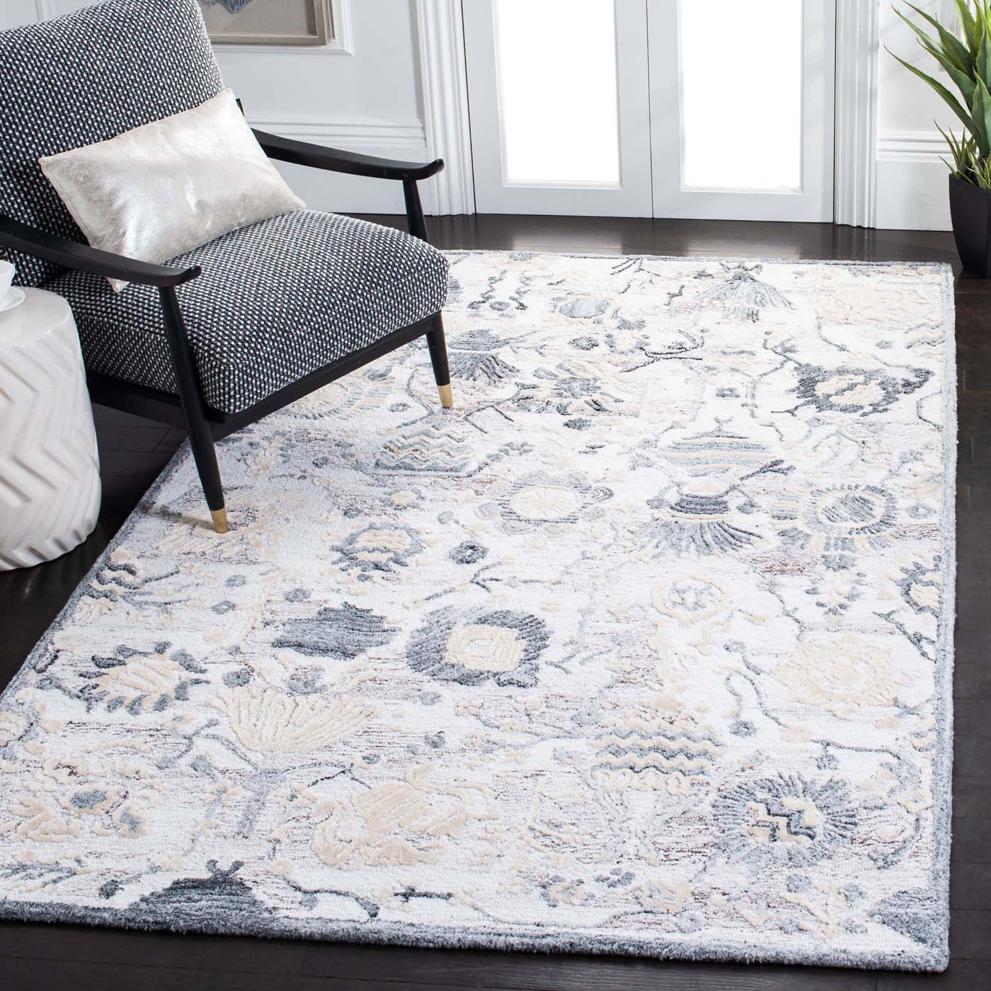 Safavieh Glamour 569 Rug, GLM569 - Light Brown / Grey