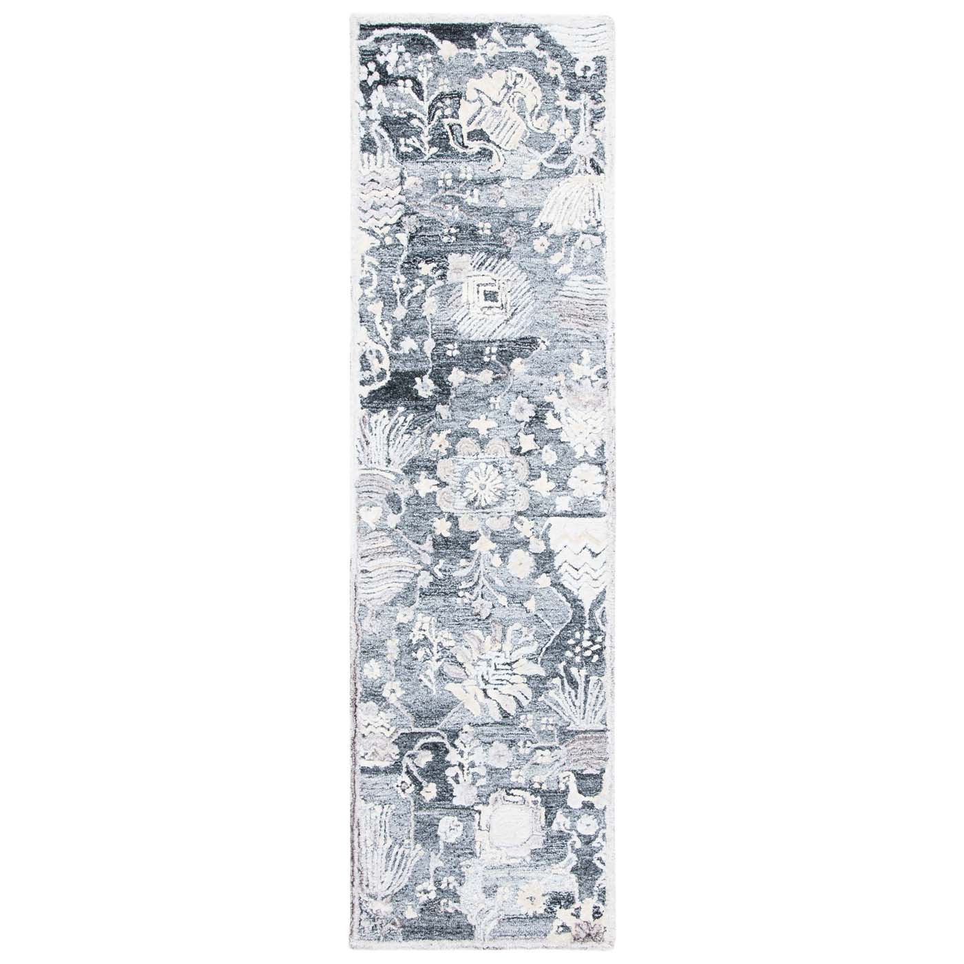 Safavieh Glamour 569 Rug, GLM569 - Grey / Ivory