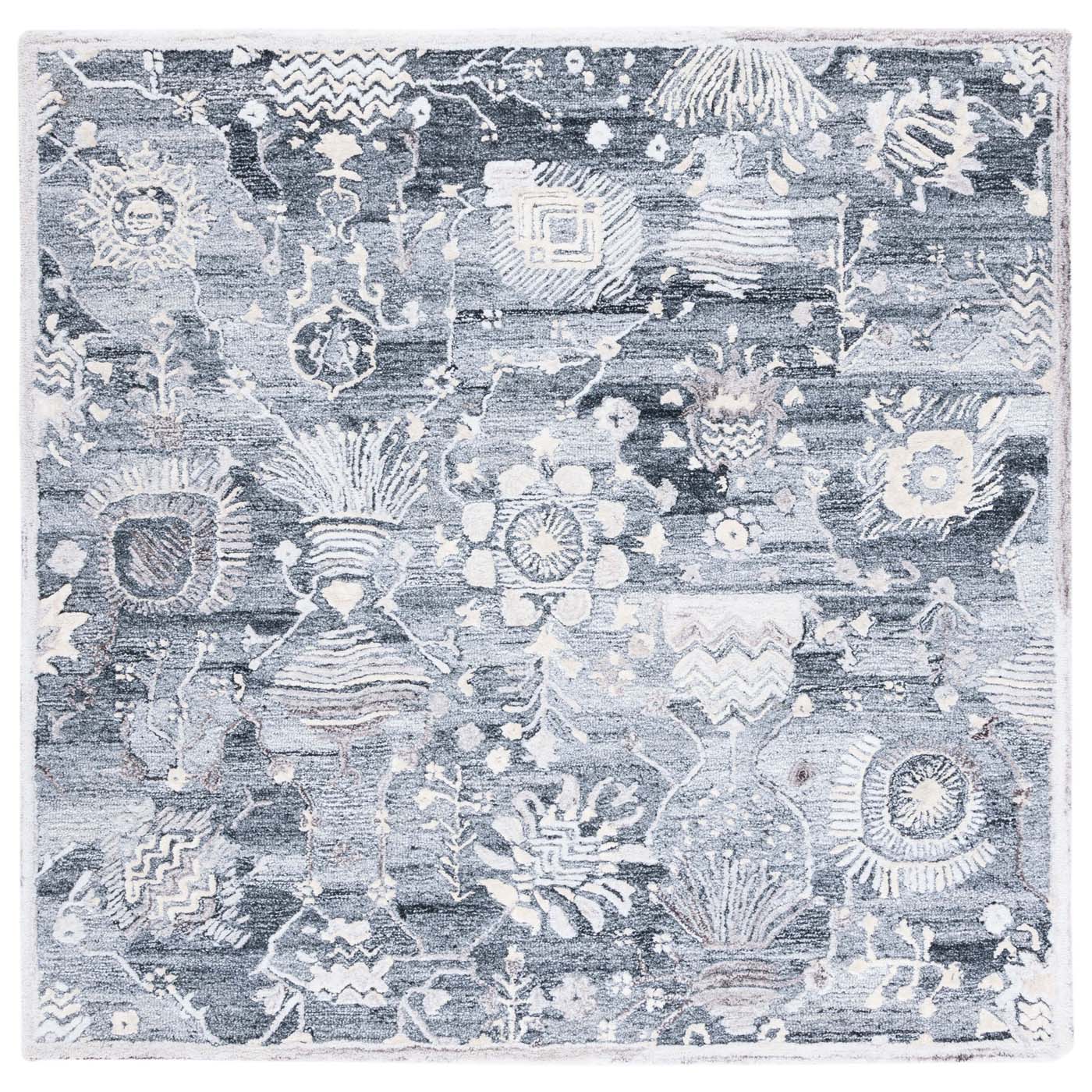 Safavieh Glamour 569 Rug, GLM569 - Grey / Ivory