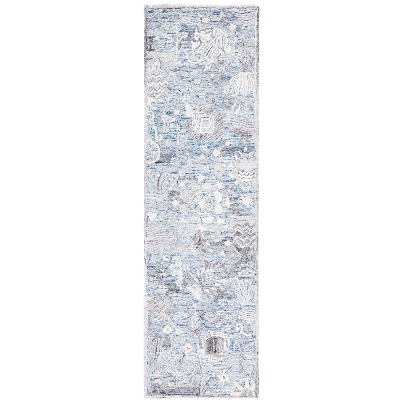 Safavieh Glamour 569 Rug, GLM569 - Light Blue / Ivory