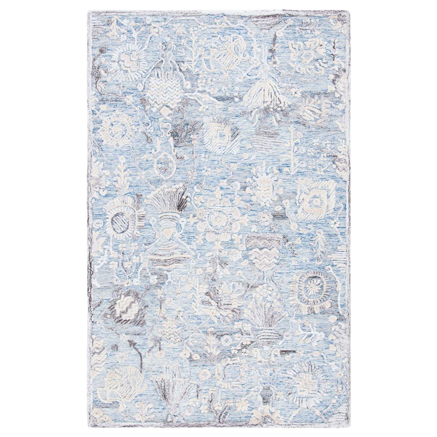 Safavieh Glamour 569 Rug, GLM569 - Light Blue / Ivory